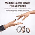 thumbnail image 6 of Wrongduck HR02 Fitness Tracking Ring for Women and Men, Bluetooth Activity Tracker Ring with Sleep Tracking, Multiple Sports Modes, IP68 Waterproof, No Subscription, 6 of 9