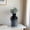Blue, variant on Decorative Pottery Vase with Jute Woven Handles for Living Room Decor - Casual Home Decor Accent for Bedroom, Office, and Table Centerpiece - Ideal House Display for Shelf Styling - 18", White
