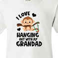 thumbnail image 4 of Inktastic Monkey I Love Hanging out with My Grandad Youth T-Shirt, 4 of 5