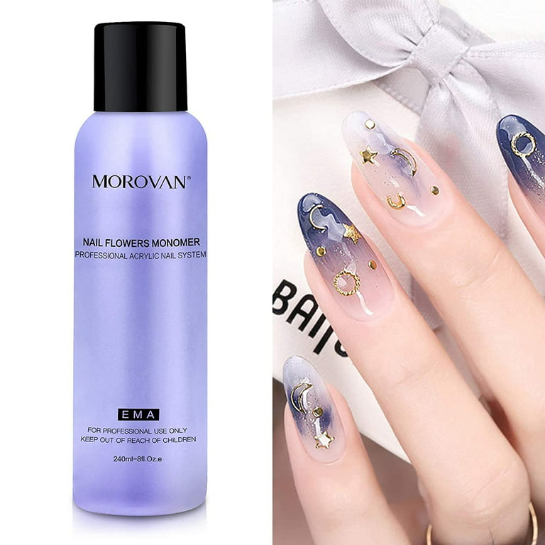 Morovan Nail Brush Cleaner Kit- 8 Oz Nail Brush Cleaner Solution With  Cuticle Oil Brush Pot Cotton Pad For Nail Art Brushes Builder Gel Brush  Acrylic Powder Brush Extension Gel Brush Acrylic