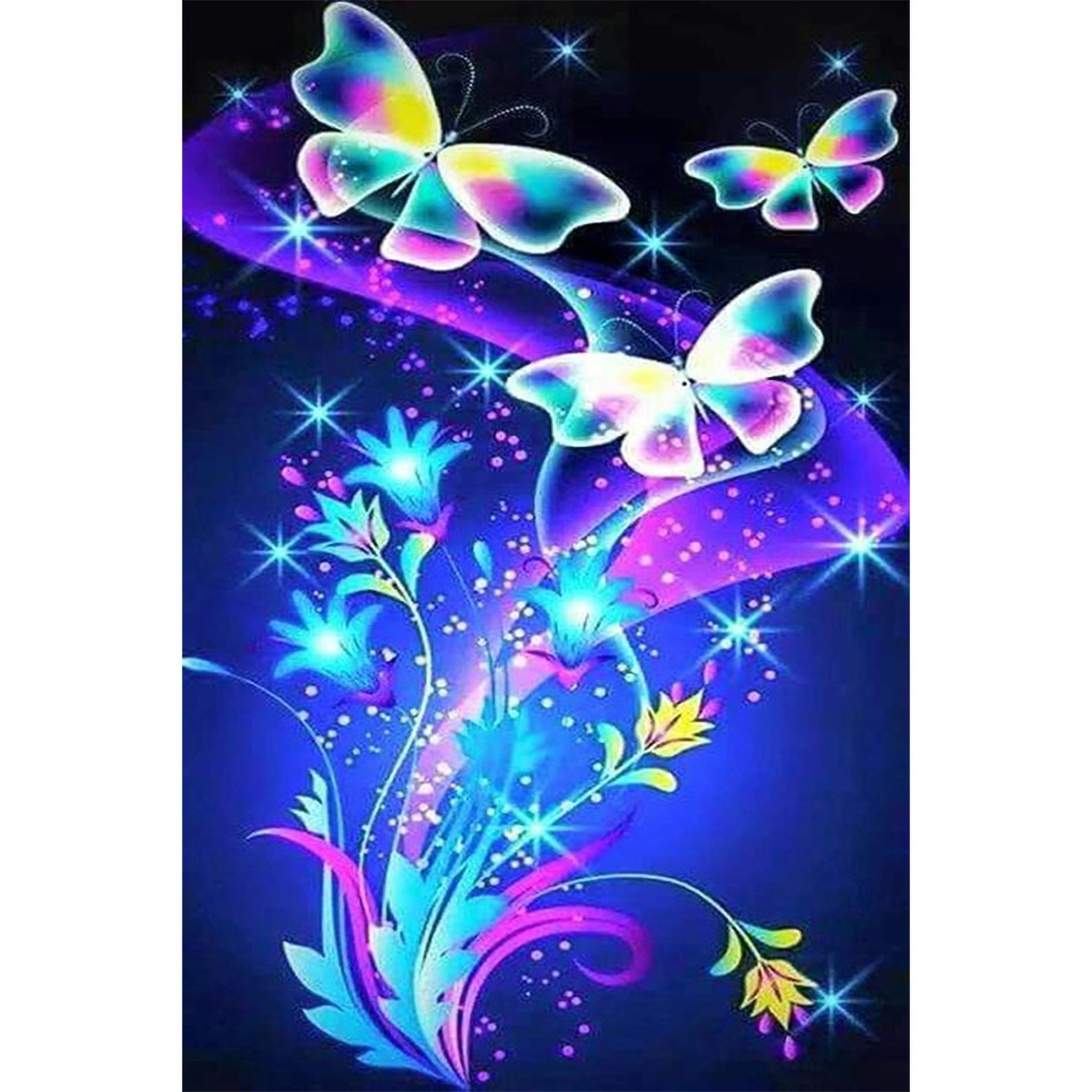 5D Diamond Painting Full Drill Embroidery Cross Stitch Art Craft Butterfly Decor 