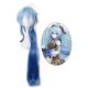 thumbnail image 2 of Cosplay Wig Gradient Blue Long Synthetic Heat Resistant Hair with Wig Cap, 2 of 5
