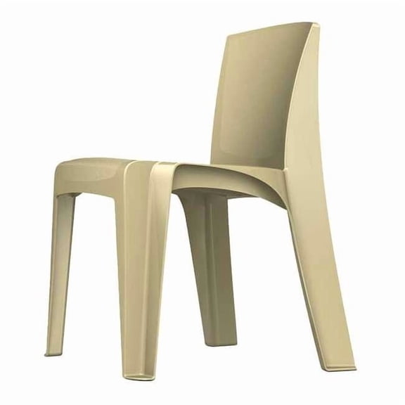 Cortech Stacking Chair, RazorBack Series, Polypropylene Buff 86484-B