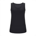 thumbnail image 6 of AherBiu Pajamas Tank Tops with Built in Bra for Women Summer Stretch Crewneck Sleeveless Camisole Basic Layer Shirts, 6 of 6