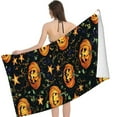 thumbnail image 3 of Heduofu Halloween Beach Towel Oversized, Funny Pumpkin Bath Towel for Bathroom, Halloween Bathroom Towels for Girls Boys, Absorbent Halloween Towels for Hotel, Halloween Towel Decor 30x60in, 3 of 8