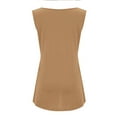 thumbnail image 6 of Admvng Womens Tank Tops Loose Fit Fashion Solid Color Sleeveless V-Neck Tank Top, 6 of 6