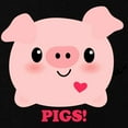 thumbnail image 3 of CafePress - Kawaii I Love Pigs Zip Hoodie (Dark) - Zip Hoodie, Classic Hooded Sweatshirt with Metal Zipper, 3 of 4