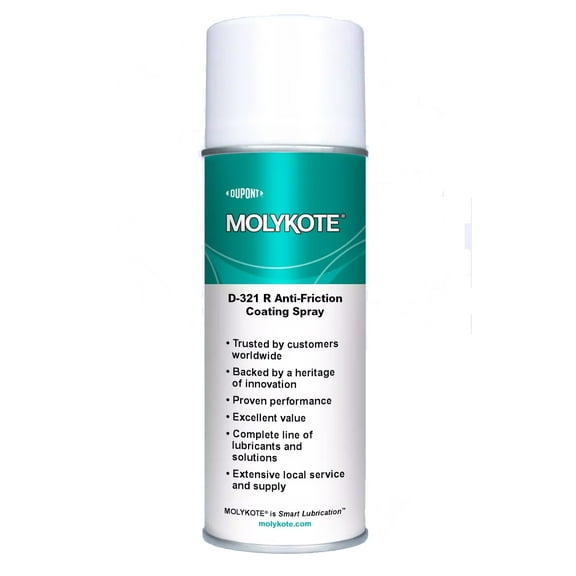 DuPont Molykote D-321R Anti-Friction Coating 400 ml (13.5 oz) Aerosol Can