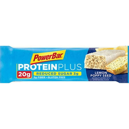 PowerBar ® ProteinPlus® Faible teneur en sucre citron et graines de pavot Barres de protéines 15-2.12 onces. wrappers