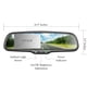 thumbnail image 3 of Master Tailgaters Espejo retrovisor OEM de 10,5" con pantalla LCD de 4,3" | Soporte de ajuste universal para retrovisor | Ajuste automático de brillo LCD | Antideslumbrante | Reemplazo de espejo origi, 3 of 5