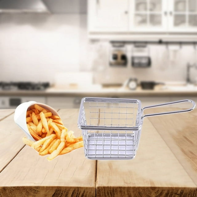 electroplate stainless steel Mini Frying net square block Cooker Pots Baby Food Cooker Cooking Utensils Set for Nonstick Cookware with Holder Cooking Utensils Set with Holder Rainbow Cooking Utensils