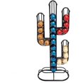thumbnail image 1 of Soporte para cápsulas de café, soporte para cápsulas de café con forma de cactus, organizador de almacenamiento de cápsulas de café de hierro negro para el hogar, capacidad para 48 cápsulas de café, 1 of 5
