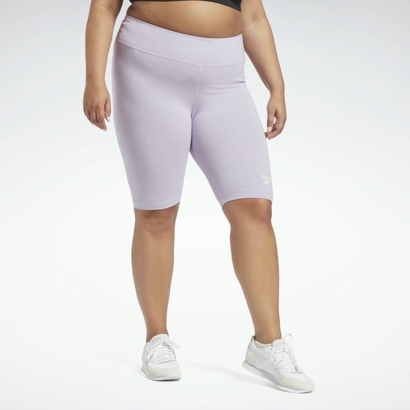Reebok Women's Identity Fitted Logo Shorts (Plus Size)