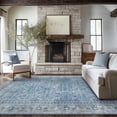 thumbnail image 2 of vfytbgnhj 8X10 Area Rugs for Living Room Bedroom Dining Room  Machine Washable Rug Floor Cover  Print Vintage Aesthetic Carpet  Low Pile Area Rug with Non Slip Rubber Backing  Blue, 2 of 7