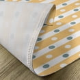 thumbnail image 5 of Ambesonne Yellow and White Place Mats Set of 4, Stripes Dots, Standard Size, Almond Green Apricot, 5 of 6