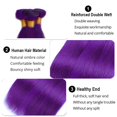 thumbnail image 3 of Hair Bundles HuxoWax Purple Straight Brazilian Virgin Remy, 3 of 5