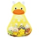 thumbnail image 1 of Organizador de juguetes de baño, bolsa de almacenamiento de juguetes de baño de dibujos animados para niños, baño de bebé de secado rápido con 2 ventosas fuertes, pato, 1 of 7