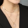thumbnail image 3 of Zeus Mode Femmes Pendentif Rétro Collier Multicouche Chaîne Clavicule Tendance, 3 of 7