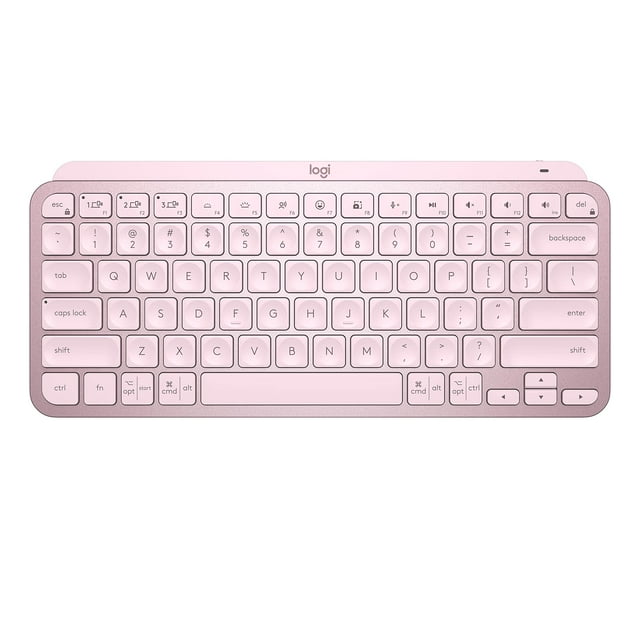 Teclado Logitech MX Keys Mini inalámbrico iluminado - Rosa