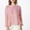 Pink, variant on Zedker Womens Fall Dresses Casual Tunic Dress Short Sleeve Crew Neck Flowy Dress, Plus Size White L