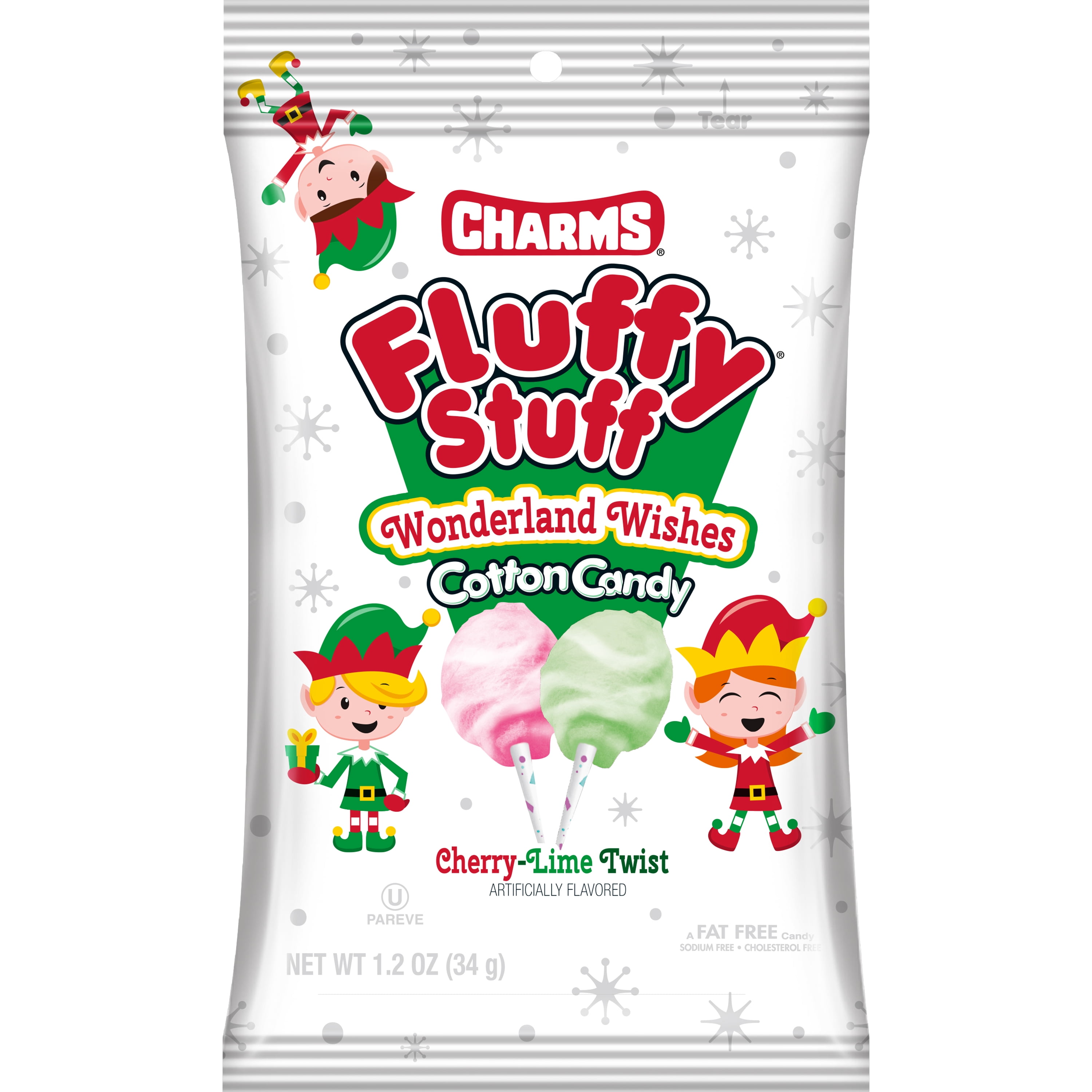 (8 pack) Fluffy Stuff, Cotton Candy, Wonderland Wishes 1.2 oz Bag, Peanut Free, Gluten Free