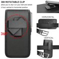thumbnail image 5 of Nylon Phone holster with Belt Clip for iphone 15 14 13 12 11 Pro Max Case, Samsung Galaxy S24 S23 Ultra A15 A14 A35 Case, eBizWare Vertical Cell Phone Holster Pouch belt holder for Men Women, 5 of 8