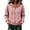 Pink, variant on SuTry Women's Quilted Jacket, Zip Up Hooded Drawstring Long Sleeve Coat, Waffle Textured Relaxed Fit Outerwear, Everyday Casual Versatile Winter Layer