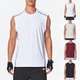 thumbnail image 2 of BRANROY Tank Tops Men Casual Athletic - Mens Sleeveless Tee Shirts Moisture Wicking, Sleeveless Undershirts for Men Soft Touch, Mens Tank Tops for Running and Beach,Black,L, 2 of 6