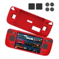 thumbnail image 2 of Escudo Protector Cubierta de consola de juegos con kits de pegatinas de tapa de balancín de pulgar para cubierta de vapor (rojo), 2 of 6