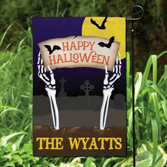 Happy Halloween Personalized Garden Flag