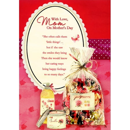 Mbm Mirror - Designer Greetings Glitter Mirror, Lotion, Candle and Potpourri: Mom Mother's Day Card