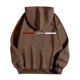thumbnail image 4 of MHFRRA Sudadera con Capucha con Estampado de Letras para Un Uso Diario Cómodo, Ideal para Salidas Informales y Capas Elegantes Marrón, 4 of 5