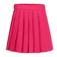 thumbnail image 2 of Fsqjgq Skater Skirt Elegant Skirts for Women Long Skirt Falda Black Knee Length Skirt Japanese Pleated Skirt Pleated Skirt Cute Ruffle Skirt Mini Comfortable Fashion Casual Beautiful Plain Color L, 2 of 4