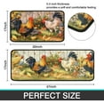 thumbnail image 2 of Rooster Kitchen Rug, Farmhouse Kitchen Rugs and Mats Set of 2, Kitchen Sets Low-Profile Washable Floor Mat for Home Kitchen Decor - 17x29 and 17x47 Inch, 2 of 6