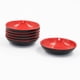 thumbnail image 3 of 4 platos redondos de melamina para salsa, salsas, aperitivos y salsas rojas y negras., 3 of 8