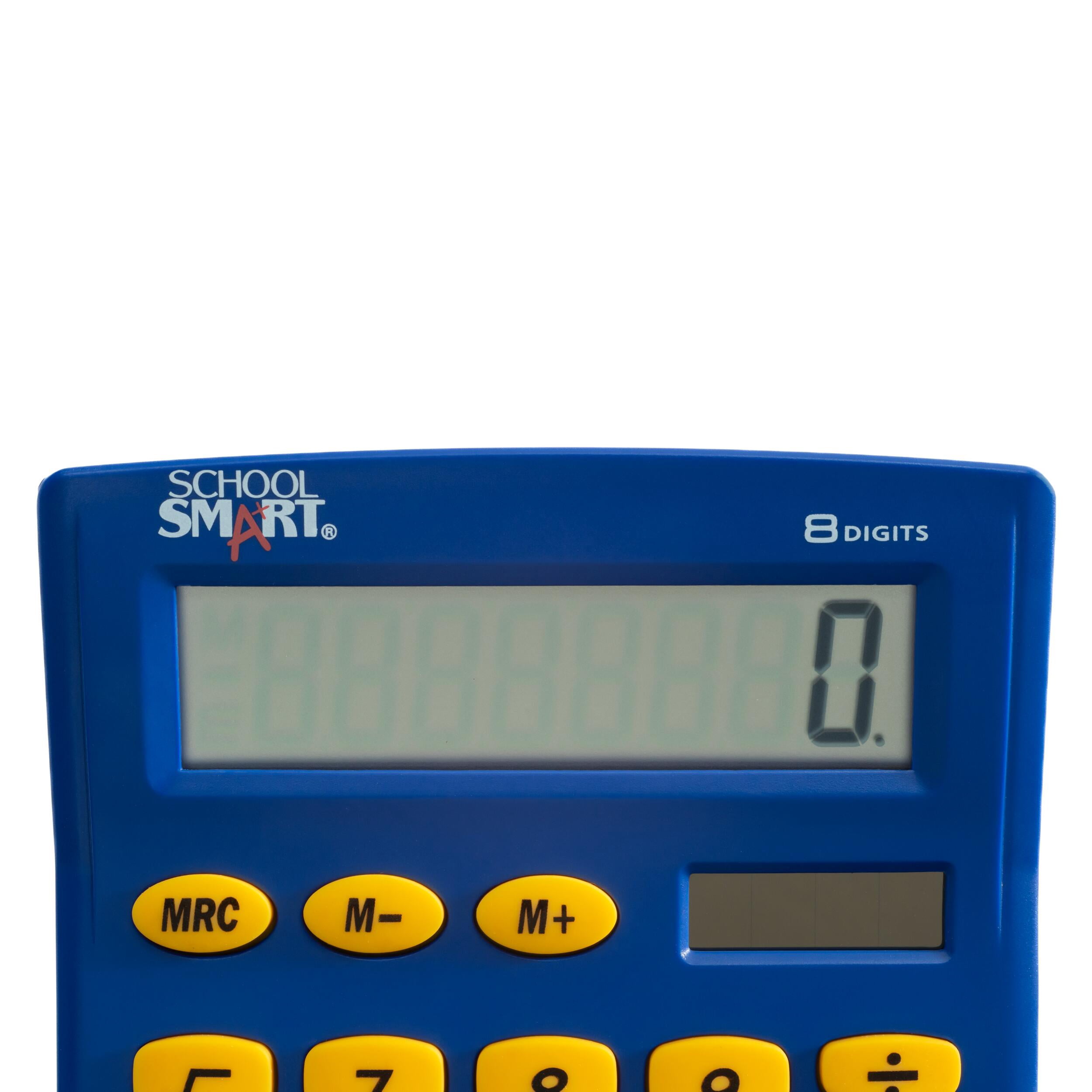 School Smart Primary Calculators, 4 x 5-1/2 Inches, Pack of 30