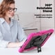 thumbnail image 5 of Funda para iPad Pro de 11 pulgadas (M4) 5.ª generación 2024, funda protectora resistente a los golpes con protector de pantalla, soporte giratorio de 360°, correa para mano/hombro, 5 of 9