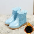 thumbnail image 2 of XIMIN Toddler Riding Boots Girls Princess Rhinestone Sparkly Boots Ponited Toe Mid Calf Ankle High Booties Mid-Calf Dress Up Party Boot, 2 of 8
