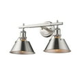thumbnail image 2 of Yep by Golden Lighting Orwell 2-light Vanity in Pewter, 2 of 4