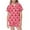 1Hot Pink104, variant on ANINEO Child Kids Outfit Sets Christmas Santa Girls Outfit Short Sleeve Tops With Button Down Collar And Comfy Shorts For Festive Holiday Family Nights Leisure Lapel Clothes Sets