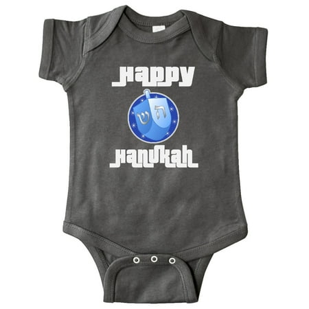 

Inktastic Happy Hanukkah Dreidel Gift Baby Boy or Baby Girl Bodysuit