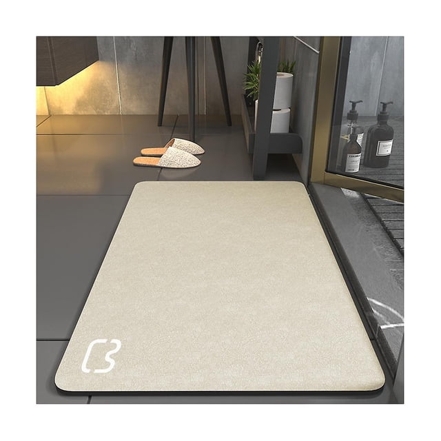 Alfombrilla de baño PENGJJMXG Superabsorbente Secado rápido diatomita Café A