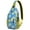 Artistic, variant on White Daisy Bloom Sling Backpack for Women, Retro Boho Crossbody Travel Bag with Cute Flower Design, Lightweight Shoulder Pack for Spring and Autumn