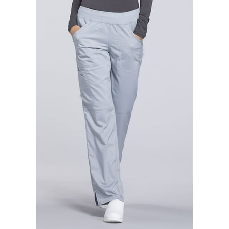 

Cherokee Workwear Revolution Women s Scrubs Pant Mid Rise Straight Leg Pull-On WW110