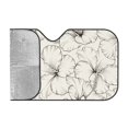 thumbnail image 2 of ZICANCN Car Sun Shades Front Windshield, Hibiscus Line Floral Texture Automotive Front Window Sun Shield Visor, Small Size, 2 of 9