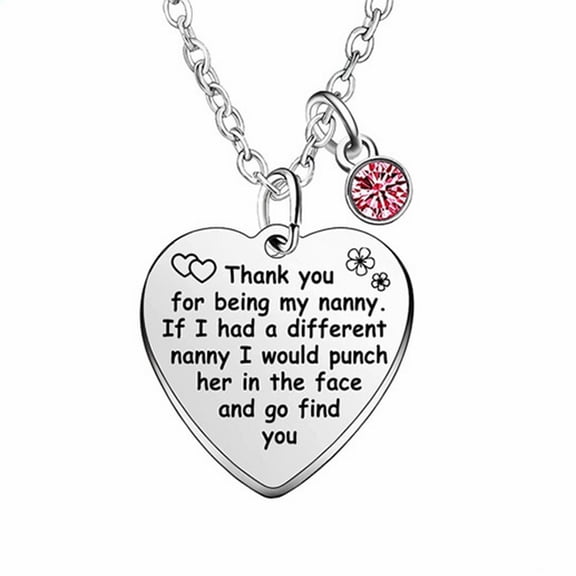 Necklaces & Pendants Mothers Lovers Thanksgiving Valentines Gifts Stainless Steel Engraved Heart Pendant Necklace Personalized Fashion Love Stainless Steel Necklace Pendant