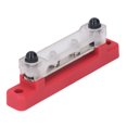 thumbnail image 1 of Power Distribution Block,  Conductivity 4 Terminal Bus Bar Easy Installation Wire Management High Strength  for Car Black,Red, 1 of 7