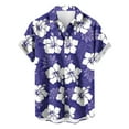 thumbnail image 5 of UVEASISHA Mens Tropical Beach Shirts,Floral Shirts for Men Short Sleeve Lapel Button Down Shirt Big and Tall Casual Loose Hawaiian Shirts Prime Sales of The Day, 5 of 6