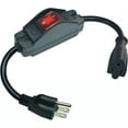 thumbnail image 1 of EcoNesxp Rallonge Courte Robuste Noire avec Rouge et Noire avec Rouge et Imperméable Interrupteur Rallonge de 3 Pieds, 1 of 5