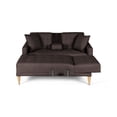 thumbnail image 4 of Sala Modular Reversible Makora Kendall Con Memory Foam, Color Chocolate, Lino Respaldo Reclinable De 3 posiciones., 4 of 10